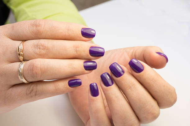 istock Attractive women's hands. Natural nails with beautiful manicure. 682205244