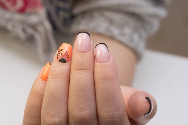 istock Attractive women's hands. Natural nails with beautiful manicure. 682207662