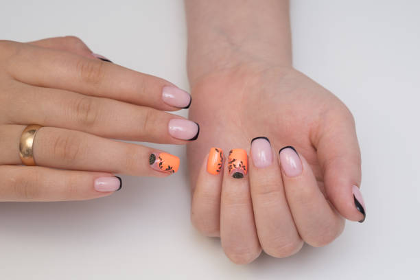 istock Attractive women's hands. Natural nails with beautiful manicure. 682207716