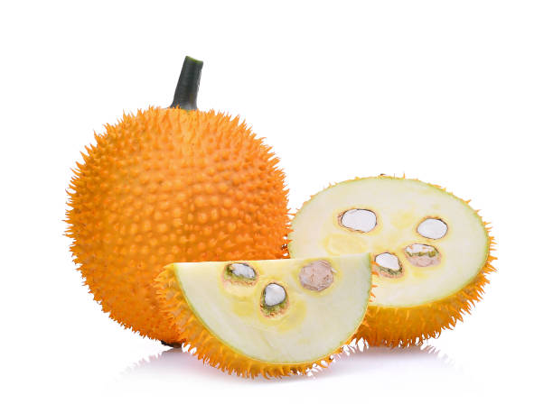 istock Baby Jackfruit,Gac fruit isolated on white background 682216154