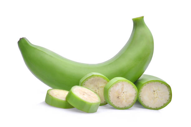 istock green banana isolated on white background 682216304