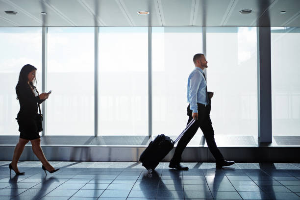 istock Savvy business travelers 682217168