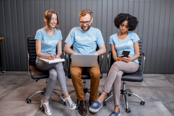 istock Volunteers working at the office 682221814