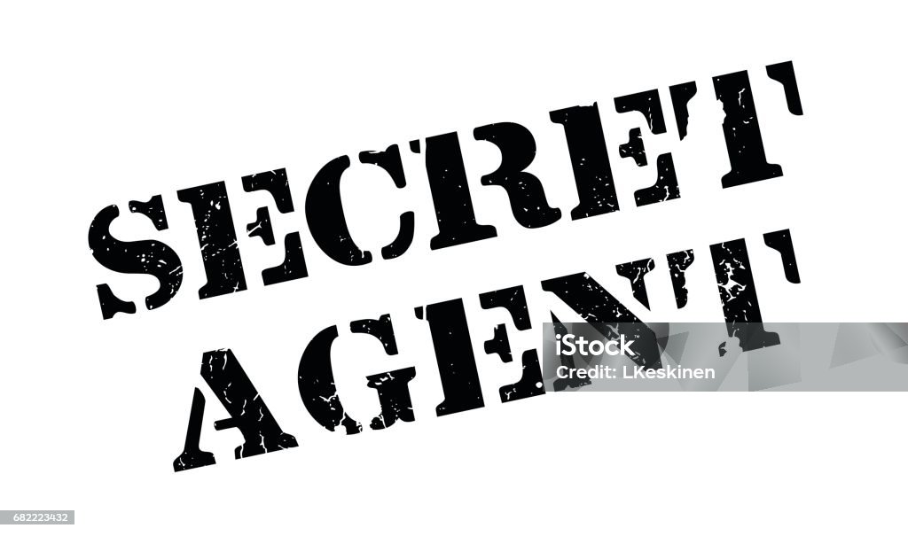 Secret Agent Header Secret Agent Rubber Stamp Stock Illustration - Download Image Now ...
