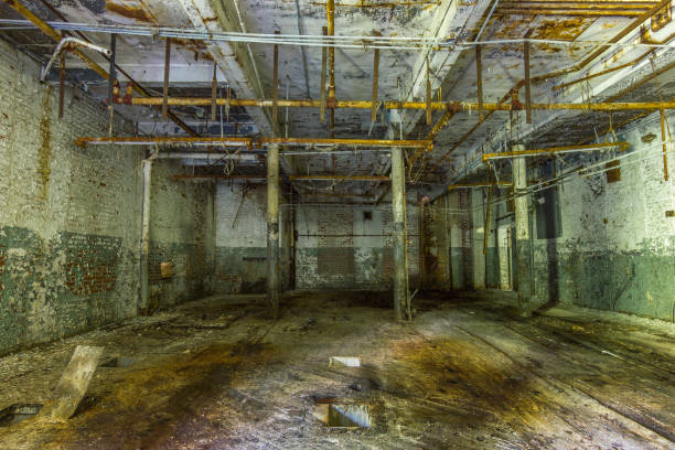 istock Deep storage in an abandoned factory 682223744