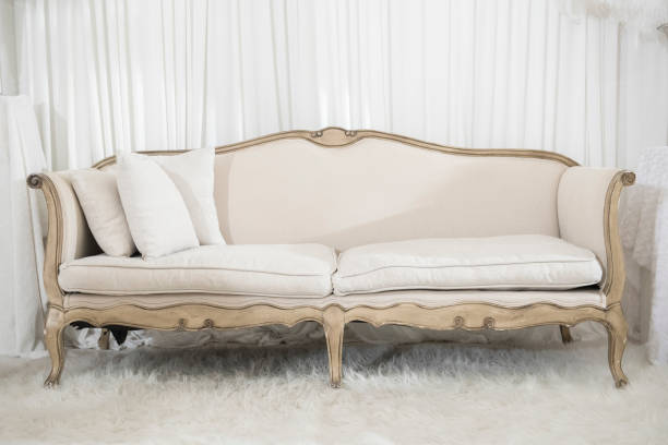istock white elegance luxury wooden sofa in wedding ceremony , wedding decoration 682229076