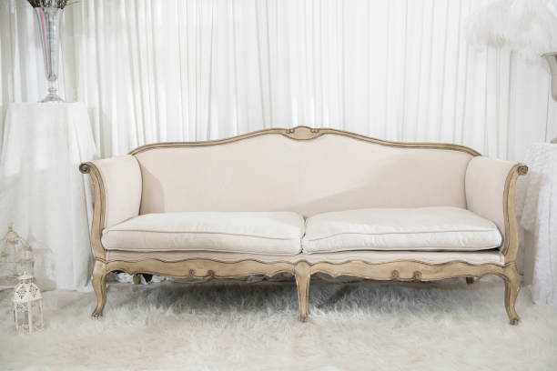 istock white elegance luxury wooden sofa in wedding ceremony , wedding decoration 682229496