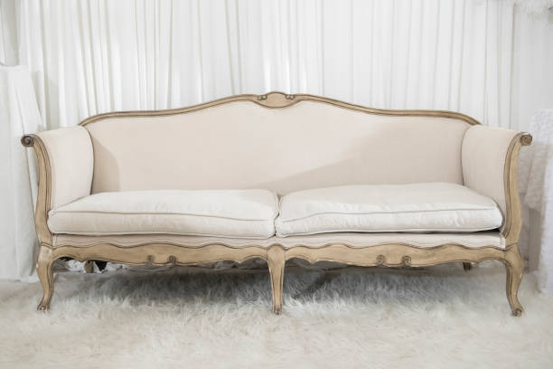 istock white elegance luxury wooden sofa in wedding ceremony , wedding decoration 682229594
