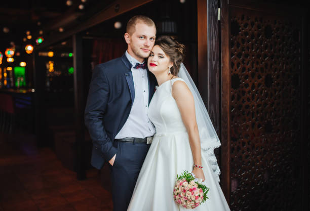 istock Wedding. Happy bride and in interior. Happiness concept 682240632