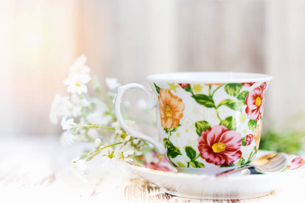 ティータイム - tea afternoon tea tea party cup ストックフォトと画像