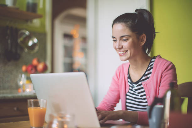istock Young woman at home 682258236