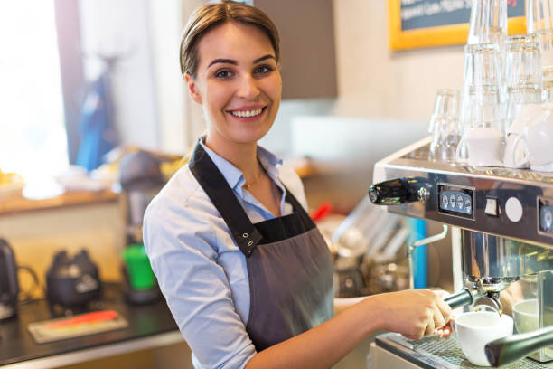 istock Woman working in coffee shop 682258286