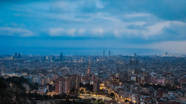 istock Barcelona evening city views 682264522