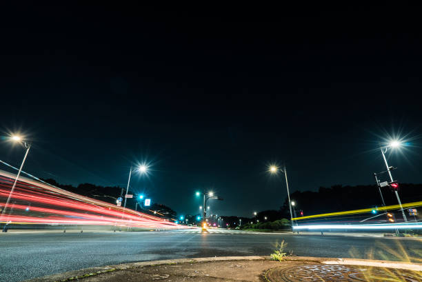【日本未発売！】 NIGHT ROAD Night Road Stock Photo - Download Image Now - Auto Racing, Night