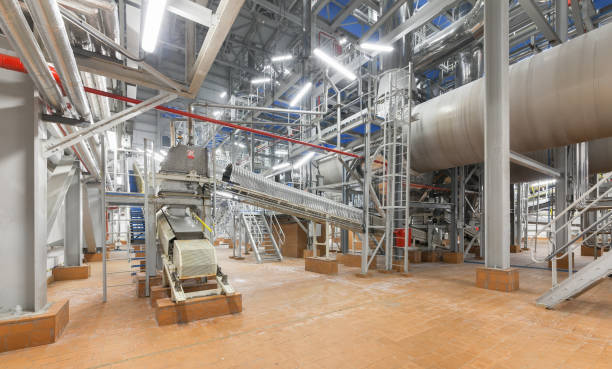 istock The conveyor system and the drum mold at the plant 682265662