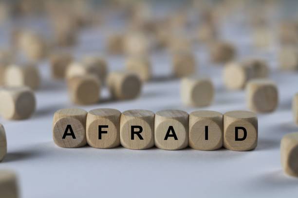 istock afraid - cube with letters, sign with wooden cubes 682279106