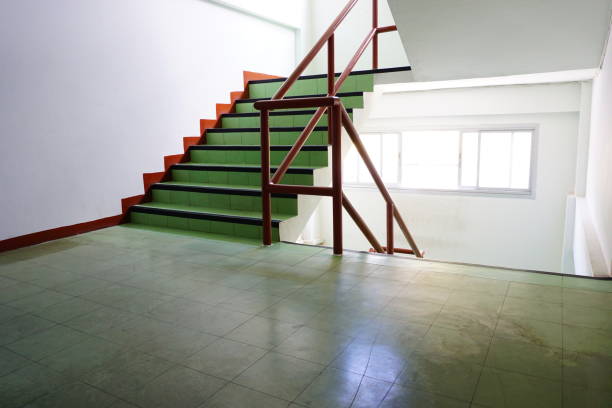 istock Flight of stairs in a building 682299088