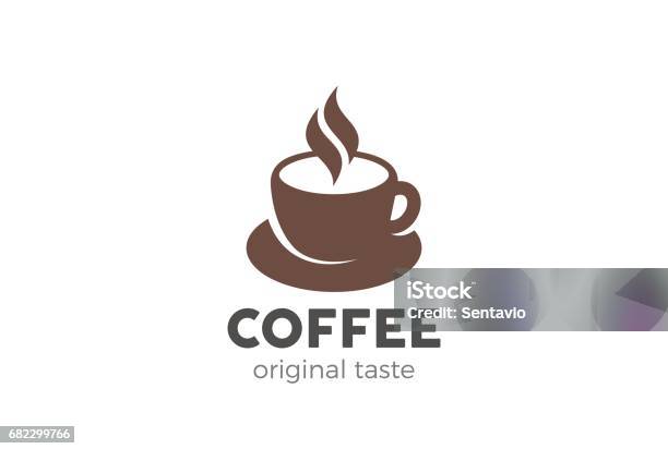 Coffee Cup Icon Design Vector Template Cafe Symbol Icon Stock Illustration - Download Image Now