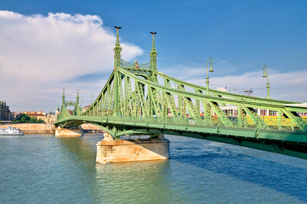 istock Liberty Bridge, or Freedom Bridge in Budapest, Hungary 682312226