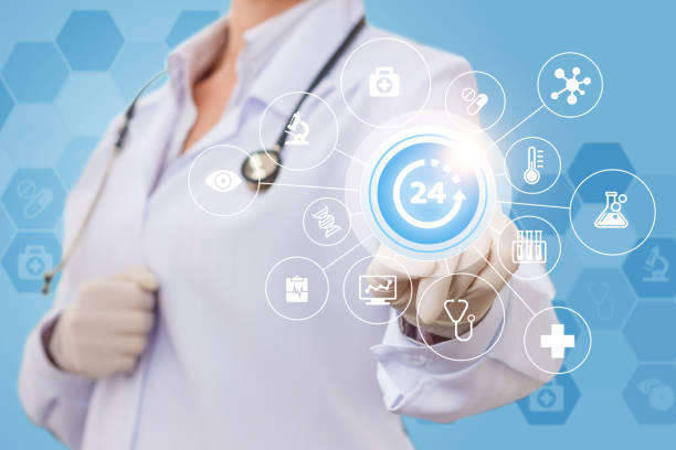istock The doctor provides assistance . 682315312