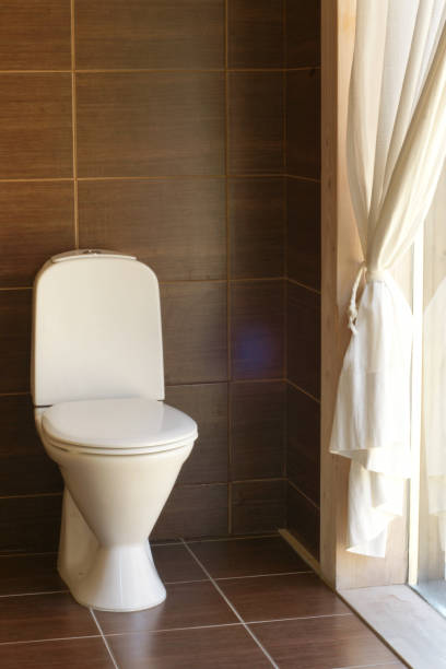 istock Toilet in the bathroom - a hotel room 682319346