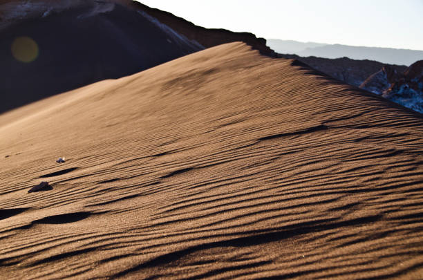 A peaceful shot from a Sand dune in Atacama Dessert - Chile