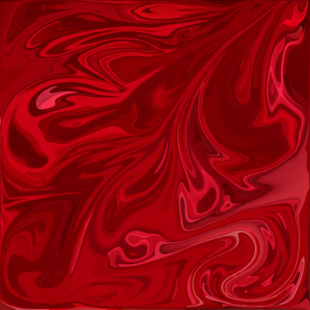 istock Red Digital Acrylic Color Swirl Or Similar Marble Twist 682322778