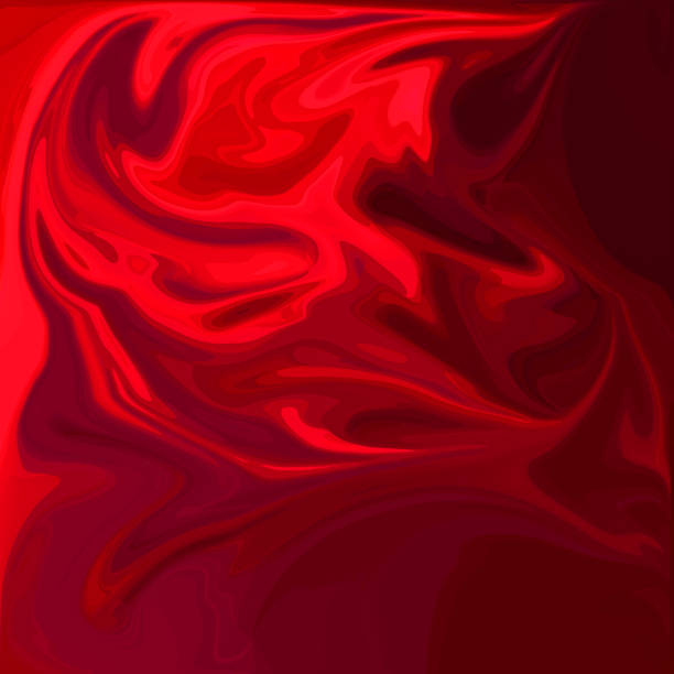 istock Red Digital Acrylic Color Swirl Or Similar Marble Twist 682329738