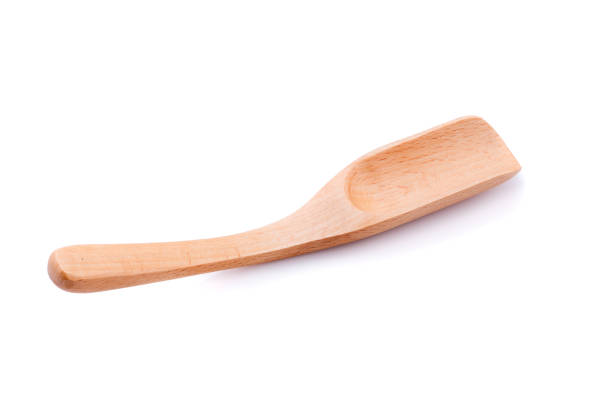 istock Wooden spoon on a white background 682332606