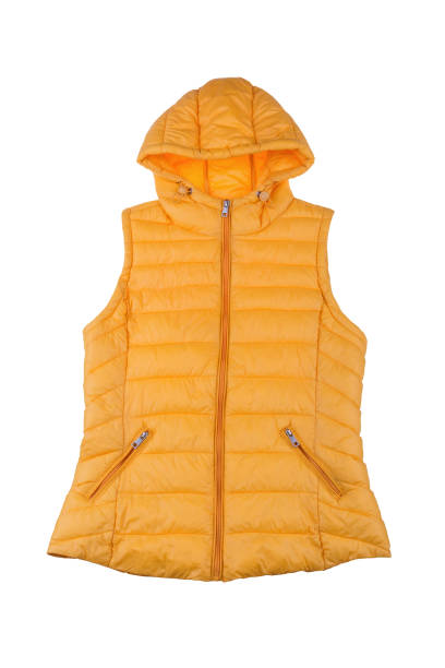 istock Yellow female vest isolated on white background. 682332866