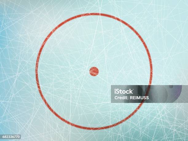 Circle On Hockey Rink Stock Illustration - Download Image Now - High Angle View, Hockey, Ice Hockey