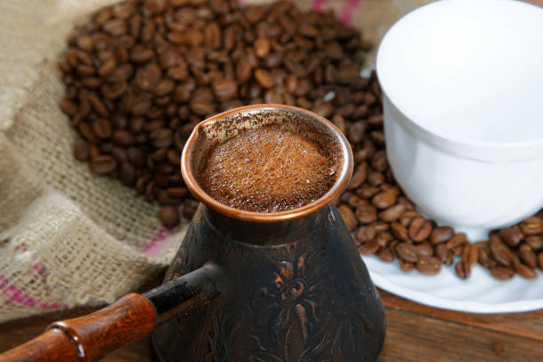 istock Turka with coffee on the table next to coffee beans 682349174