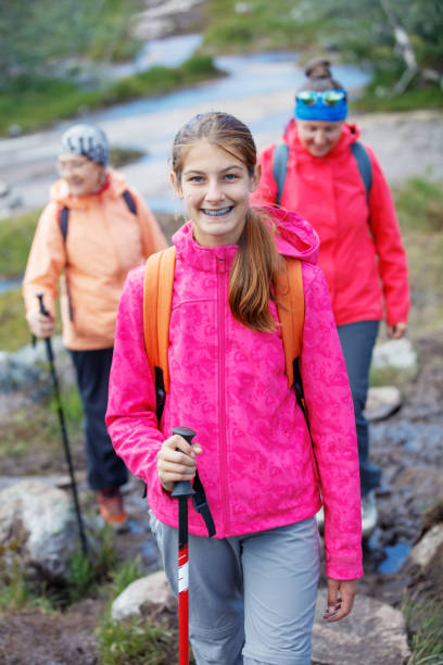 istock Hiking girl in the mountains 682353128
