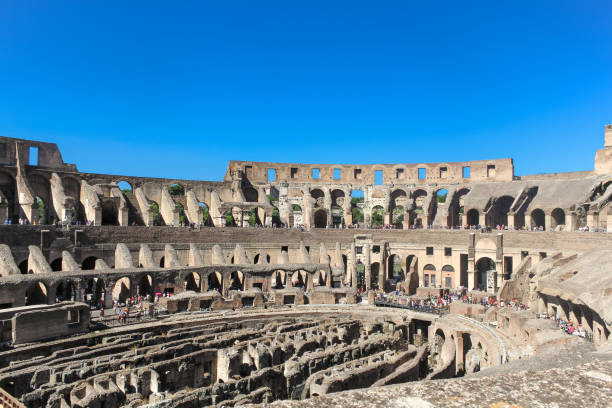 istock Colosseum and Blue Sky, Rome, Italy. 682367942