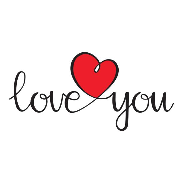 istock I love you. Love curly calligraphy sign with heart 682370068
