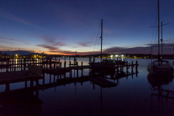 istock early sunrise on Rock creek Maryland 682376596