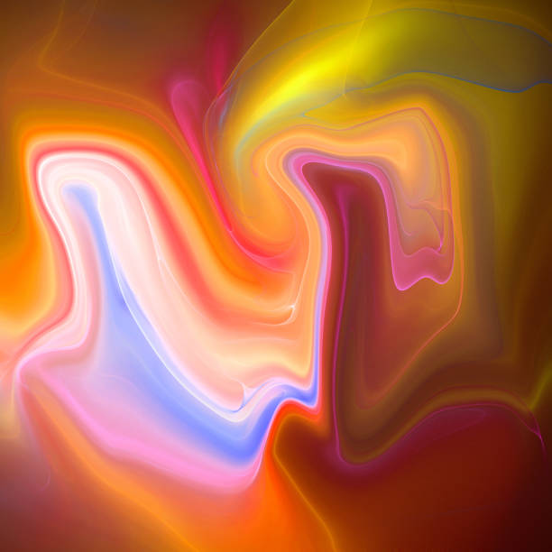 istock Colorful psychedelic liquefied background 682381622