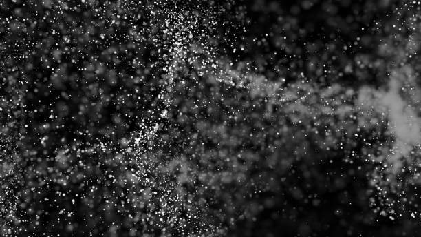 istock Beautiful monochrome bokeh blurred background defocused lights 682381692