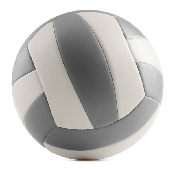 istock Leather volleyball isolated on a white background 682391644