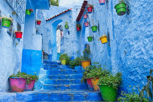 The beautiful blue medina of Chefchaouen, the pearl of Morocco