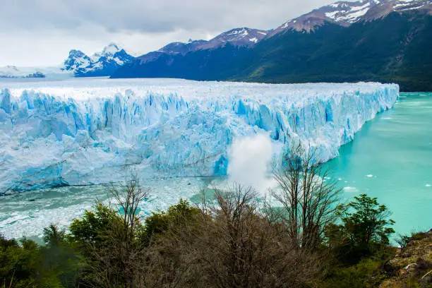 Glacier breaking in Patagonia