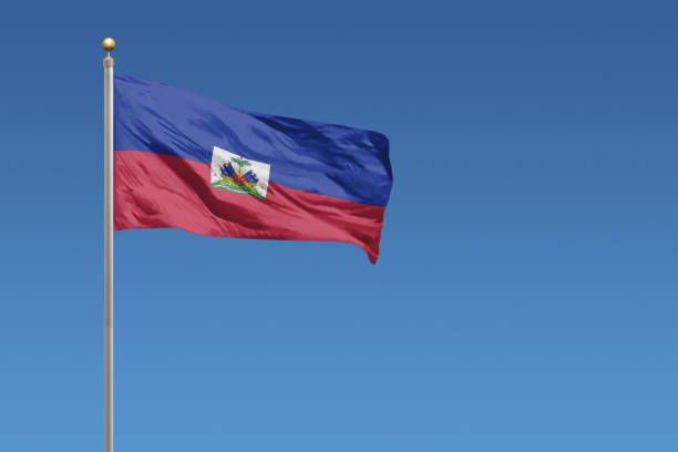 bandera de haití - republic of haiti fotografías e imágenes de stock