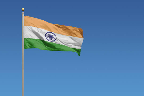 Flag of India stock photo