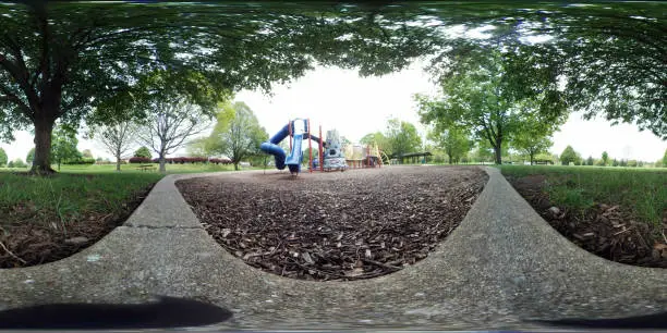 Playground in a public park