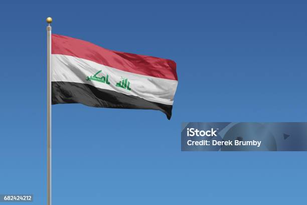 Flag Of Iraq Stock Photo - Download Image Now - Iraqi Flag, Iraq, Flag