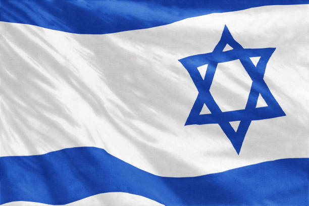 Flag of Israel Flag of Israel full frame close-up israeli flag photos stock pictures, royalty-free photos & images