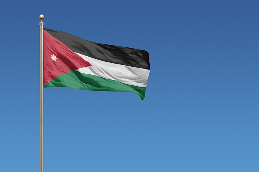 Bandera de Jordania photo