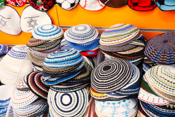 istock Yarmulka collection at the market in Jerusalem 682441196