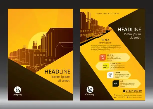 Vector illustration of Brochure template design