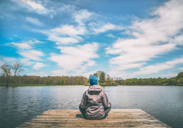 istock Yoga at the lake 682451582